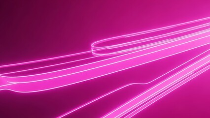 Dynamic Pink Neon Light Trails Creating Futuristic Visual Effect