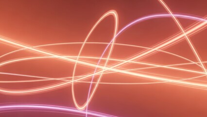 Vibrant Light Trails Creating Dynamic Abstract Energy Patterns