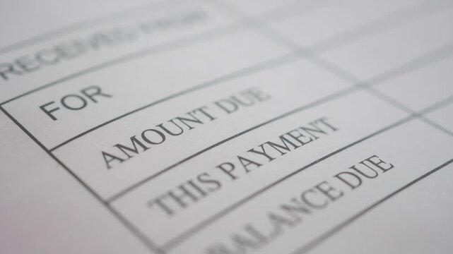 Payment information on a bill for utility services