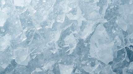 Obraz premium Frozen ice crystals in a close-up view with sharp edges