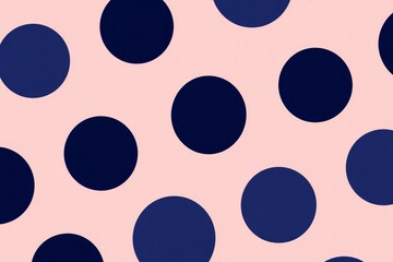 Blue polka dots on pink background
