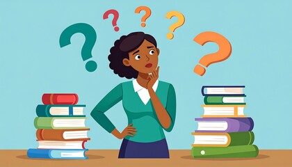 Woman Thinking with Books - Education and Decision Making.