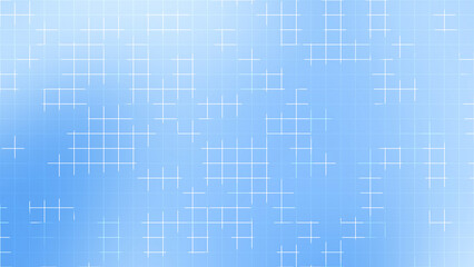 Fototapeta premium Azure Grid Background With Abstract Line Pattern And Soft Blue Gradient