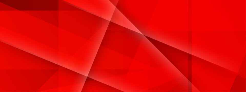 Geometric red background pattern with shades and light