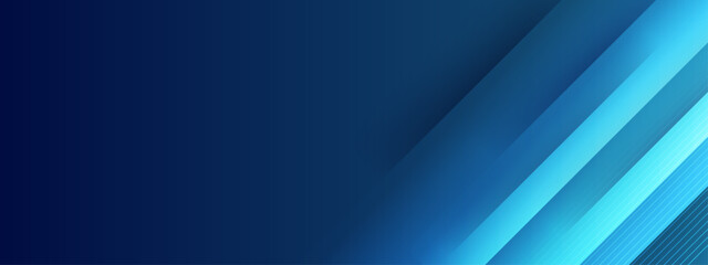 Obraz premium Blue abstract background with light blue diagonal stripes
