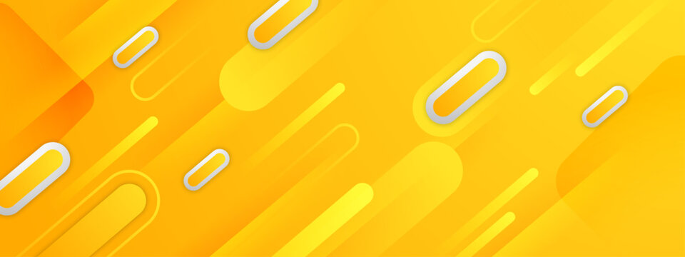 Abstract yellow background with gray rounded rectangles and lines suitable for modern graphic design projects and marketing materials. Great for digital content - Powered by Adobe