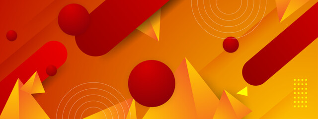 Abstract design featuring red and yellow geometric shapes suitable for backgrounds, posters, digital art, and modern graphic design projects