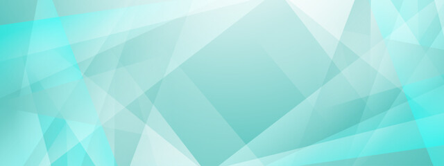 Abstract teal background suitable for web design, presentations, and digital art projects. Features translucent geometric shapes overlapping in a harmonious pattern