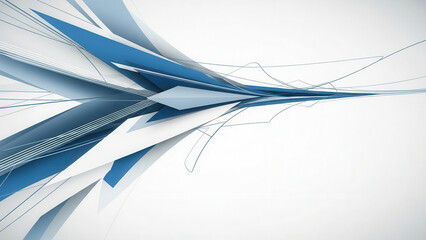 Clean abstract background with flowing blue curved lines and minimalist design copy space.