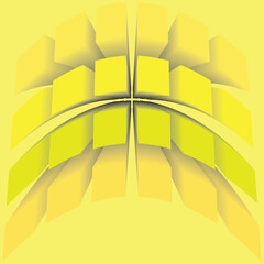 Abstract yellow boxes background design