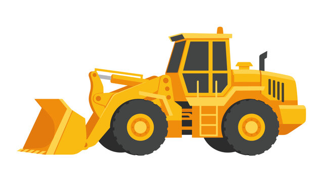 Yellow Front End Loader Heavy Machinery 1.