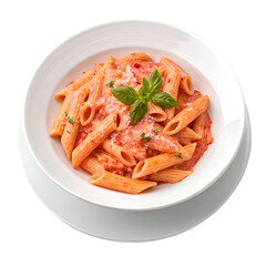 Penne perfection on transparent background