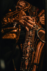 Saxophone player performing live music © Adrian