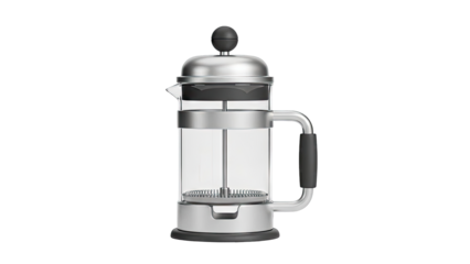 Stainless Steel and Glass French Press Coffee Maker