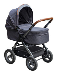 Baby stroller Isolated on transparent or white, Cut out