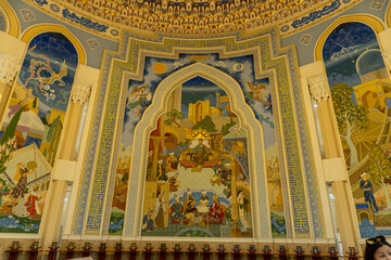 Obraz premium Fresco inside the museum of commander Tamerlane on Amir Temur Square