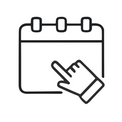 hand holding a calendar