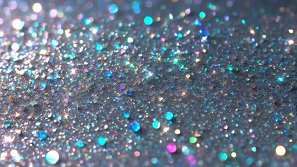 ラグジュアリーなシルバーモチーフとキラキラのパーティー向き背景テクスチャ壁紙	
