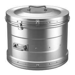 Metal tin can isolated on white background used as an industrial metal container for fuel or storage illustration