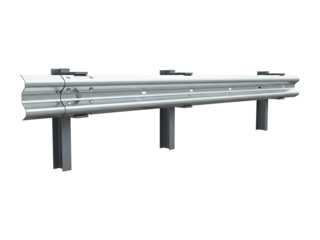 Galvanized steel highway guardrail barrier for road safety