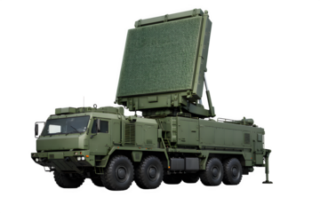 Mobile Early Warning Air Defense Radar Vehicle with Phased-Array Antenna