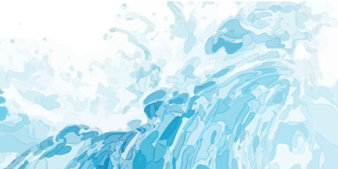 "Abstract blue and white ocean wave texture with aqua and teal hues. Perfect for creative web banner designs and professional branding materials."