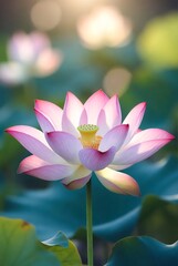 Obraz premium pink water lily