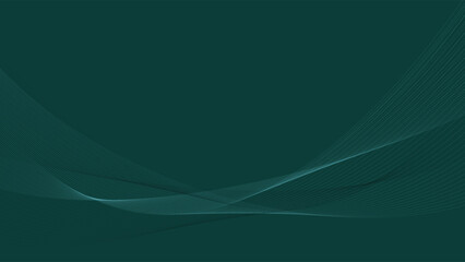 Abstract green background vector design.  Green emerald background with wave line. Suit for banner, backdrop, award and others