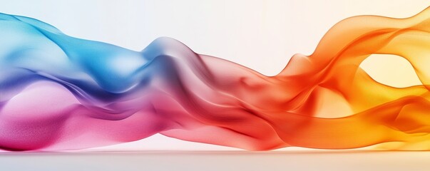 Abstract color patterns representing flowing textures and dynamic design elements. Creative wave forms and materials used in the background for artistic expression in banners, Generative AI