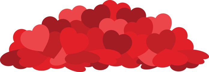 Abundance of Red Hearts