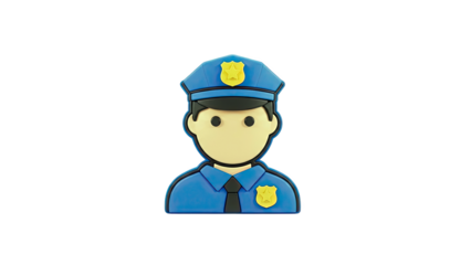 Stylized Police Officer Icon