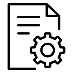 Obraz premium Clinic Settings Line Icon of Clinic Management Icon Set