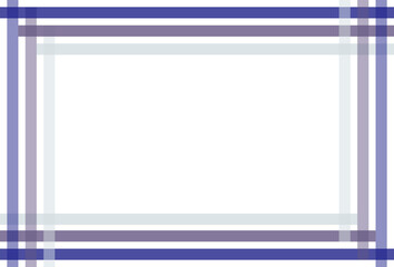 Blue color abstract frame on white background