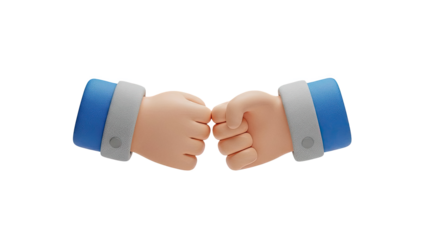Two Fists Bumping
