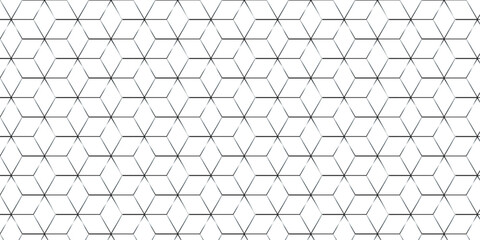 Fototapeta premium Futuristic hexagon pattern vector cube design. Cubic concept design abstract technology background. 