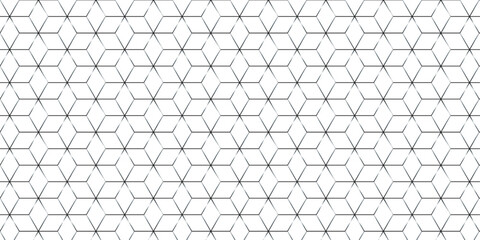 Fototapeta premium Futuristic hexagon pattern vector cube design. Cubic concept design abstract technology background. 