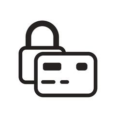 Payment Security Line Icon of White-Collar Crime Icon Set
