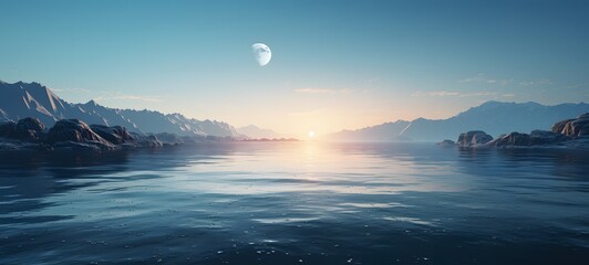 realistic photo of Ocean ,generative AI