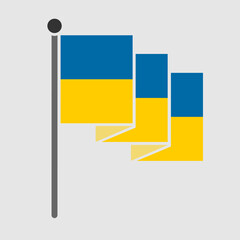 National flag of Ukraine design