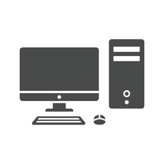 Desktop Computer Icon Vector