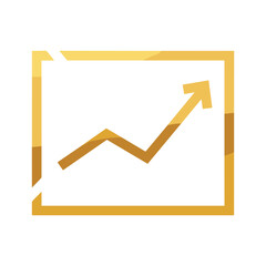 Gold Chart Icon