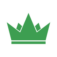 Green Crown Logo Vector