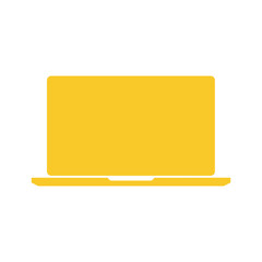 Yellow Laptop Icon
