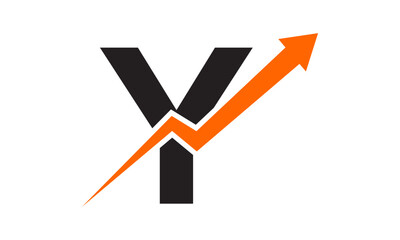 Modern Letter Y finance Logo
