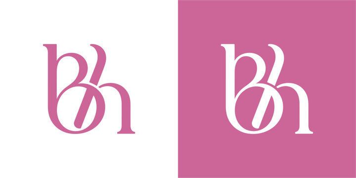 BH Initial Logo Vector Design , BH Letter Logo Design for Company