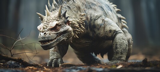 realistic photo of Pachycephalosauria ,generative AI