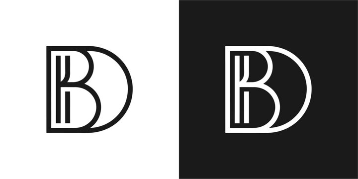BD Initial Logo Vector Design