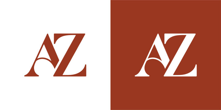 AZ Initial Logo Vector Design , AZ Letter Logo Design for Company