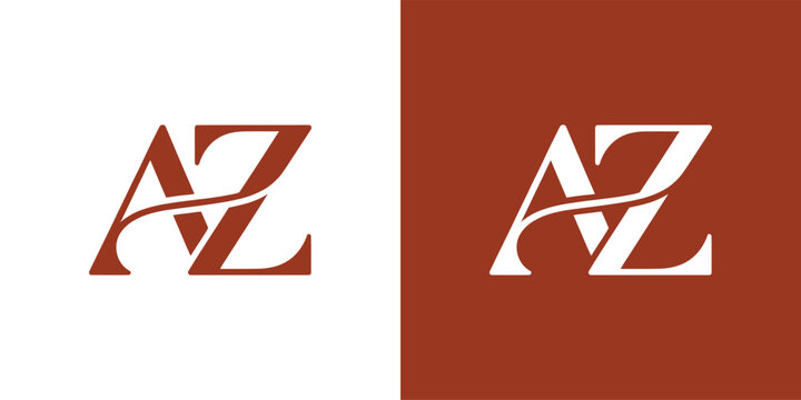 AZ Initial Logo Vector Design , AZ Letter Logo Design for Company
