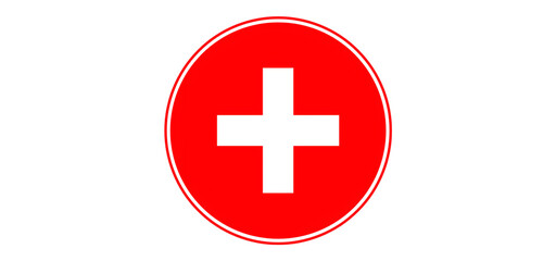 Red Medical Cross Emergency Healthcare Symbol Icon